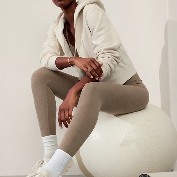 NWT, Athleta Elation Ultra High Rise 7/8 legging, L, Abalone/Pyrite Heather - Picture 3 of 8